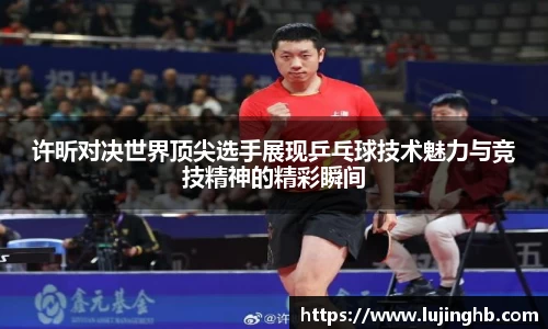 许昕对决世界顶尖选手展现乒乓球技术魅力与竞技精神的精彩瞬间